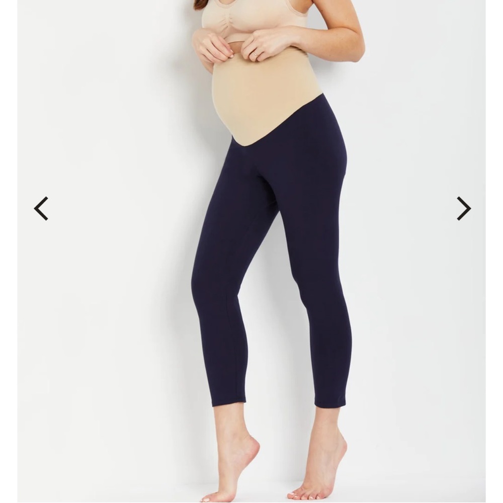 ESSENTIAL STRETCH SECRET FIT BELLY MATERNITY CROP LEGGINGS